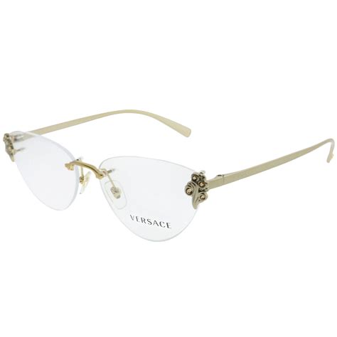 versace lentes|Versace rimless eyeglasses.